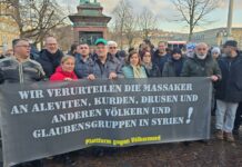 Stuttgart’ta Suriye’deki Vahşete Karşı Bir Araya Gelenler: “Sessiz Kalmayın” Çağrısı